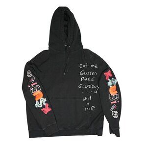 Ksubi x Hidjiworld Gluttony Biggie Hoodie in Tru Black